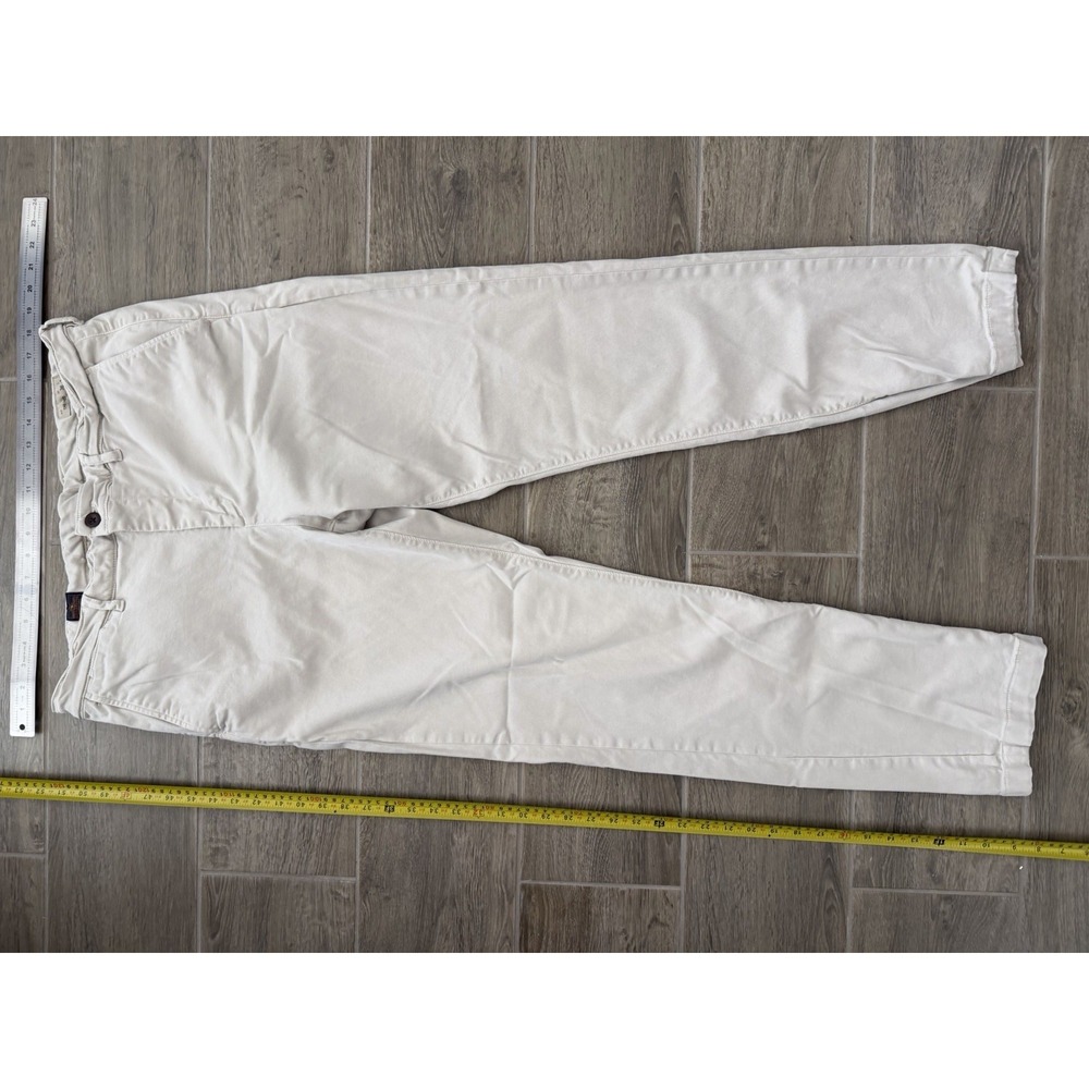 Coastline Mens Tailored Fit Khaki Chino Pants W36 L34 - Picture 14 of 14